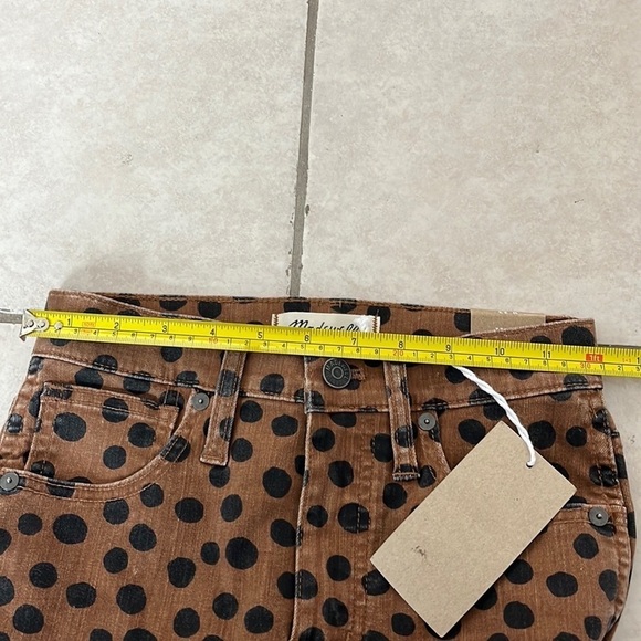 NWT Madewell 10" High-Rise Skinny Jeans in Leopard Dot Size 23 - Picture 12 of 15